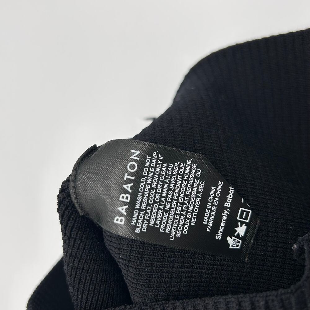 Aritzia Babaton Sculptknit Criss Cross Cropped Ribbed Tank Top Crop Halter Small - Picture 6 of 7